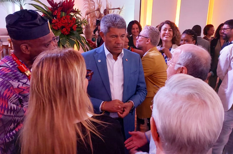 O governador Jerônimo Rodrigues reiterou o compromisso da Bahia com a pauta da diáspora