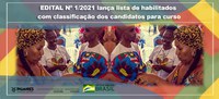 EDITAL Nº 1/2021 lança lista de habilitados com classificação dos candidatos para curso