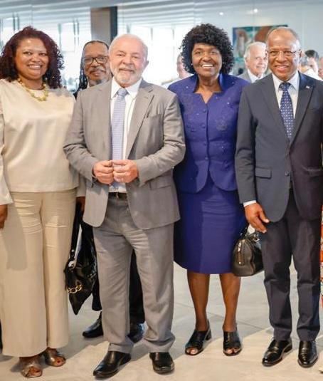 JOAO JORGE RODRIGUES PARTICIPA DE ENCONTRO COM PRIMEIRO-MINISTRO DE CABO VERDE AO LADO DE PRESIDENTE LULA.