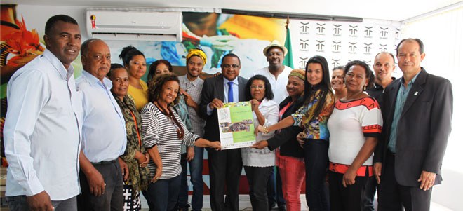 Presidente Erivaldo Oliveira se reúne com representantes quilombolas