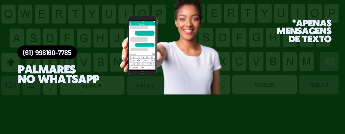 Anote nosso número do WhatsApp: (61) 98160-7785