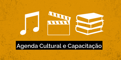 Banner ilustrativo da Agenda Cultural e Capacitação