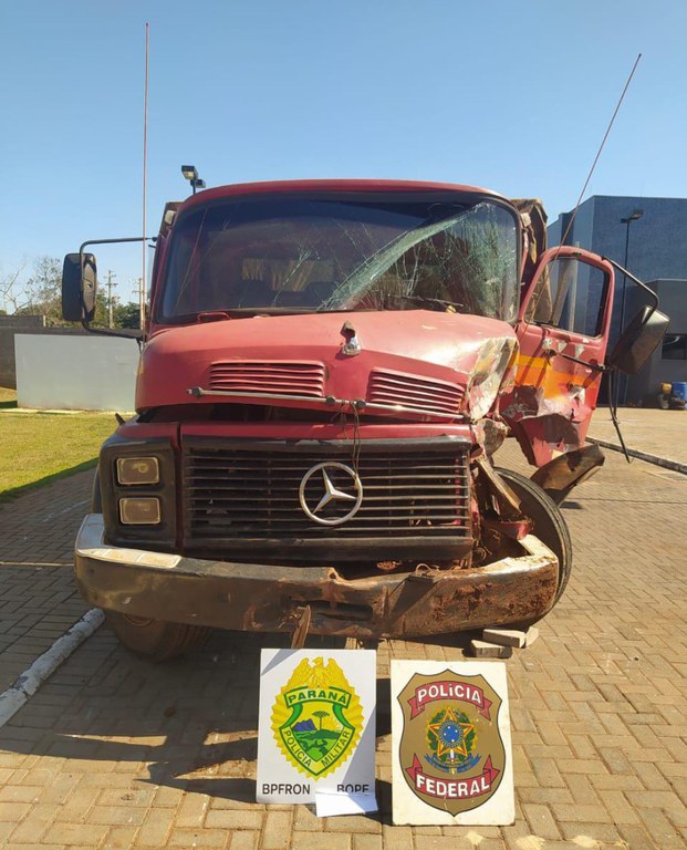 caminhão carregado apreendido.jfif