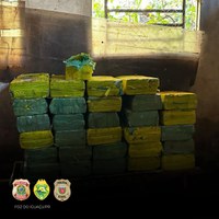Operação integrada entre PF, PC e PM apreende uma tonelada de drogas em São Miguel do Iguaçu/PR