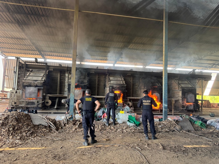 PF incinera quase duas toneladas de drogas no Tocantins