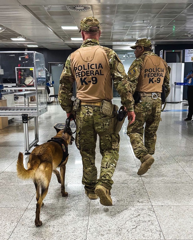 PF prende cidadão americano com cocaína, apreende 45 kg de haxixe e captura três foragidos no Aeroporto Internacional de Guarulhos