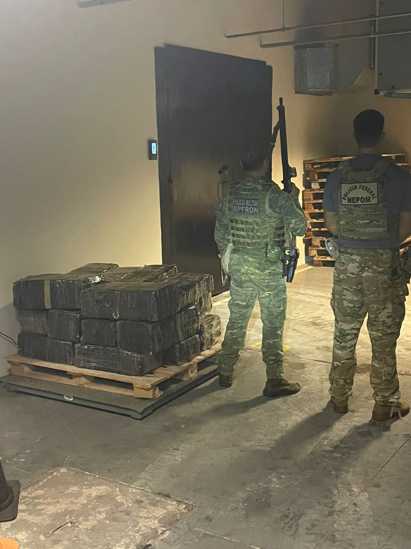 PF  e BPFron apreendem mais de 360 kg de maconha em porto clandestino