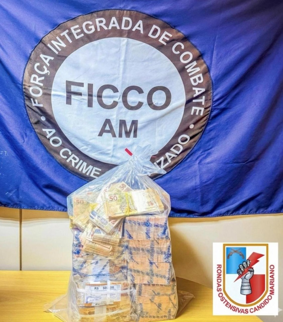 FICCO/AM faz prisão em flagrante e apreensão de aproximadamente R$ 800 mil