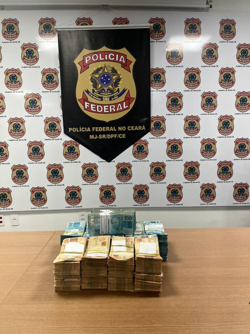PF apreende R$ 400 mil e prende dois suspeitos por lavagem de dinheiro no Ceará