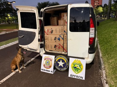 PF, PM/PR e Receita Federal realizam operação contra contrabando e descaminho em Foz do Iguaçu