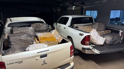 PF apreende cerca de uma tonelada de maconha em Ponta Porã/MS