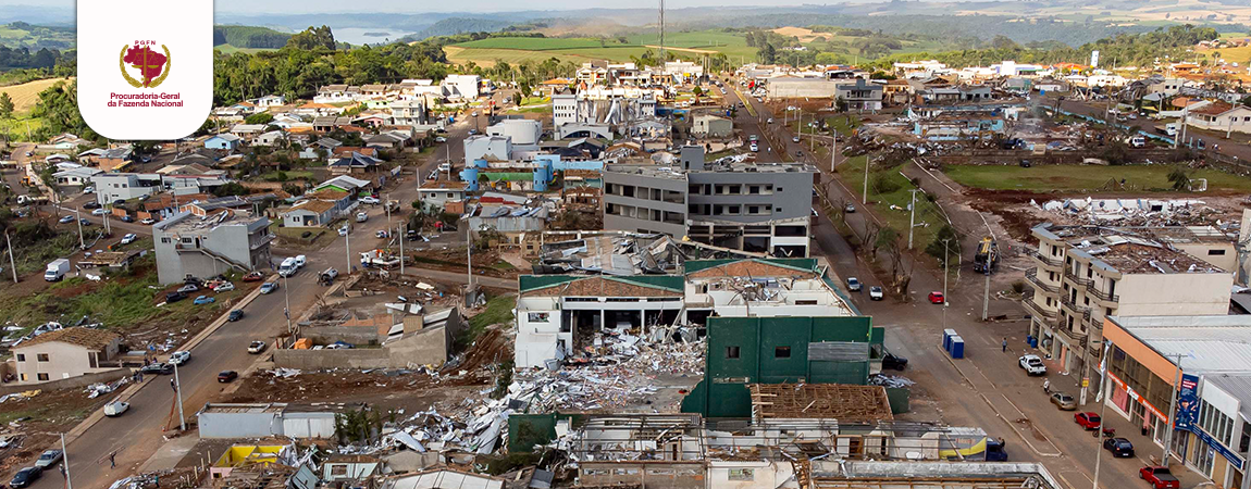 PGFN suspende e prorroga cobrança da dívida ativa da União em auxílio à cidade paranaense atingida por tornado