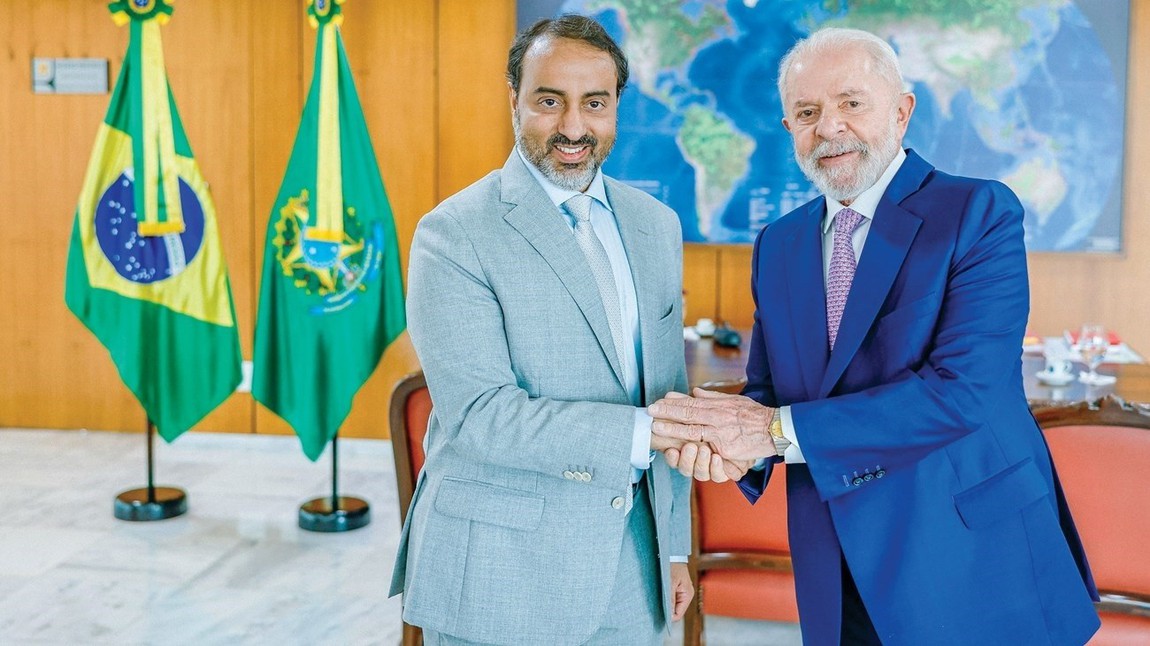 President Lula and journalist Hamad Al Kaabi