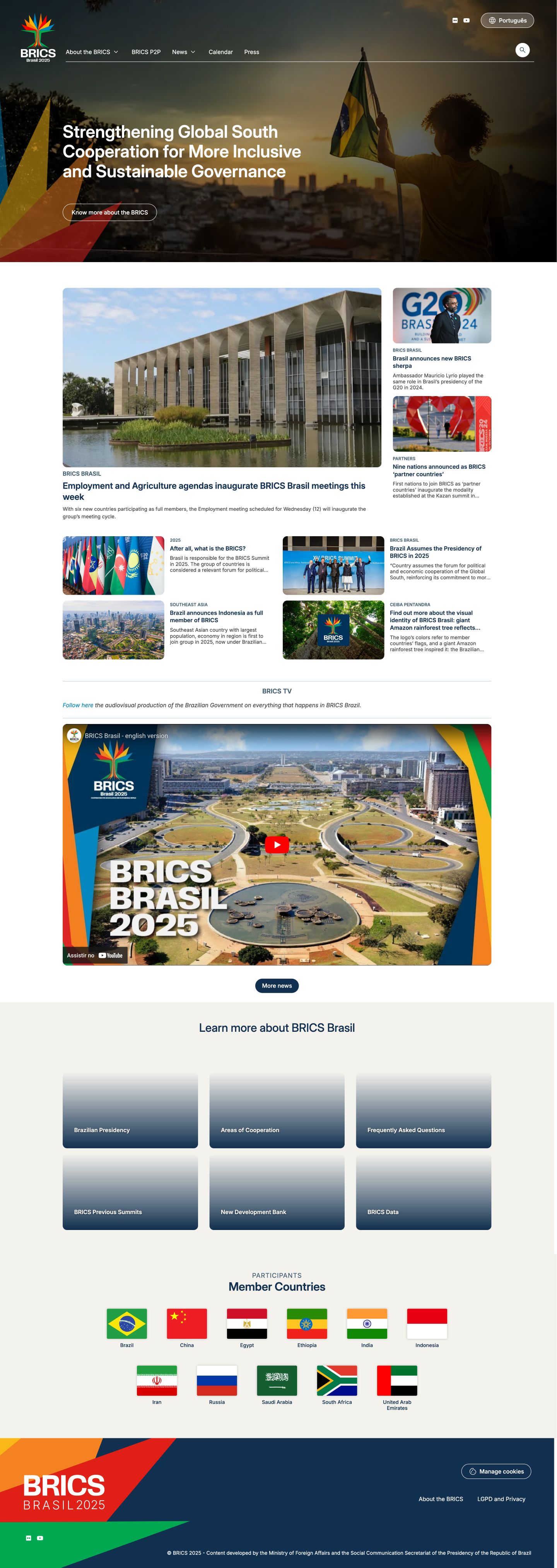 BRICS Brasil Official Website