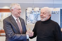 Lula meets Horst Köhler, former IMF president and former German chancellor