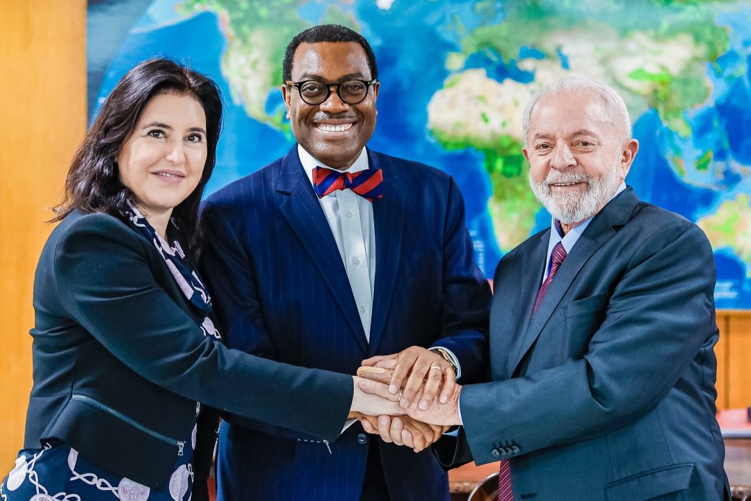 During his visit to Brazil, Akinwumi Adesina thanked President Lula for calling the world’s attention to the need for development and anti-hunger and poverty actions