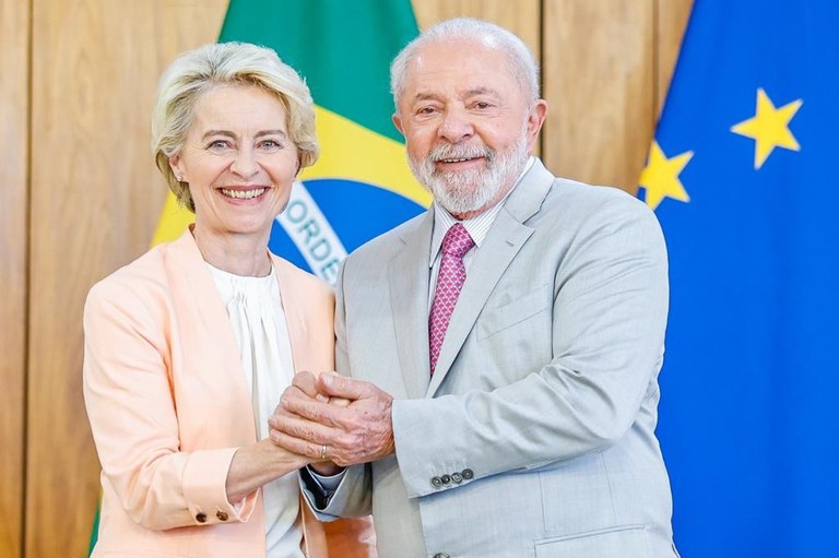 Lula y Ursula von der Leyen