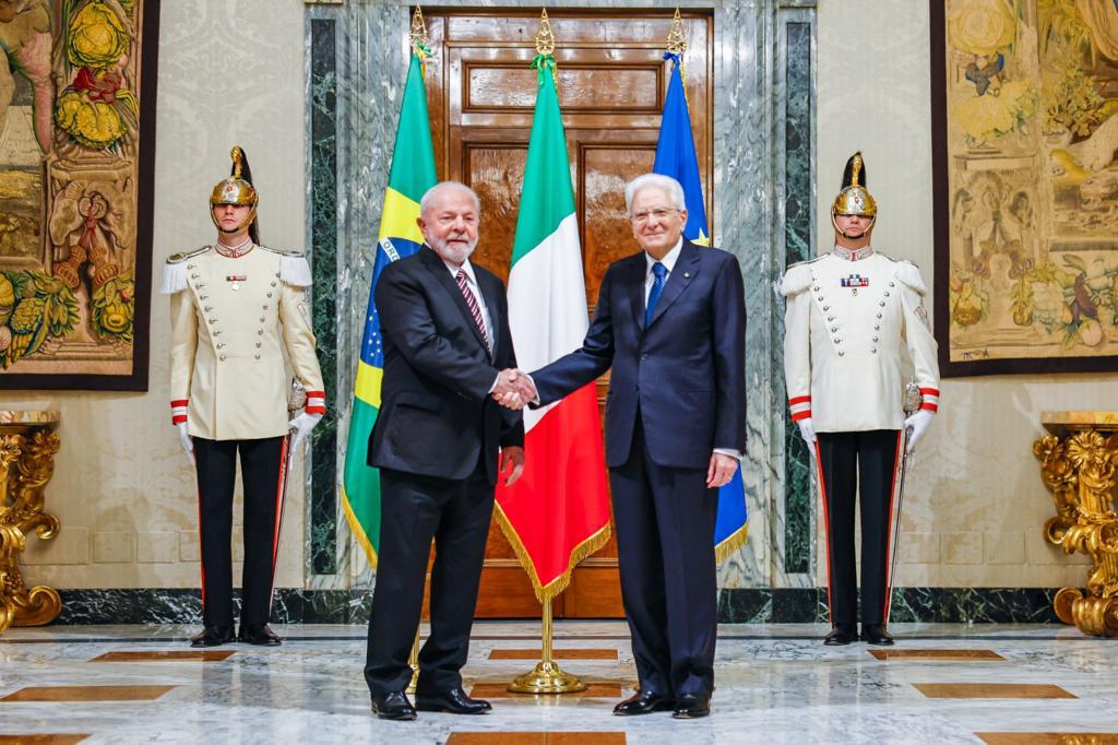 Presidentes de Brasil e Italia — Planalto