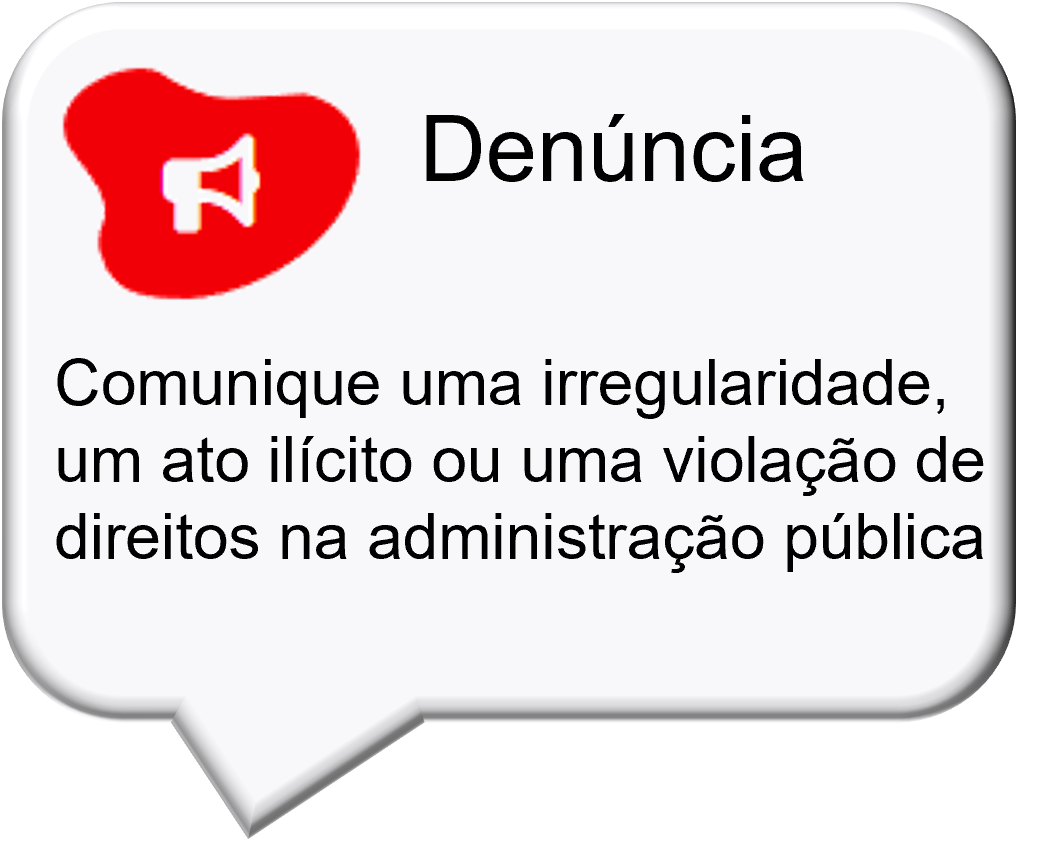 Comunique irregularidades, atos ilícitos, ou violação de direitos na administração pública