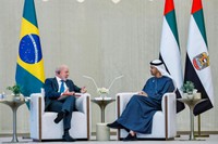 Reunião entre o presidente Lula e o presidente dos Emirados Árabes Unidos, o Xeique Mohammed bin Zayed Al Nahyan