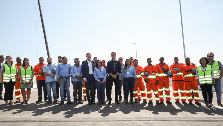 Bolsonaro inaugura a alça de ligação entre a Ponte Rio-Niterói e a Linha Vermelha