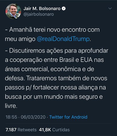 twwiter PR sobre Trump