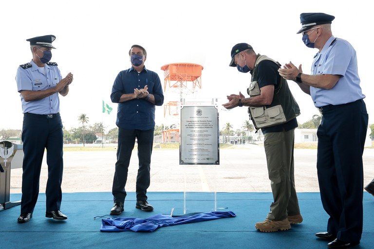 Presidente Bolsonaro participa de inauguração de estação de radar no Mato Grosso do Sul