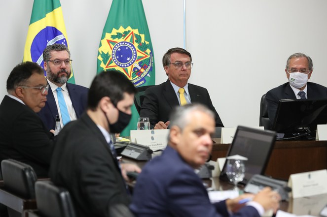 Abertura do Fórum Econômico Brasil & Países Árabes (Videoconferência).  Foto: Marcos Corrêa/PR