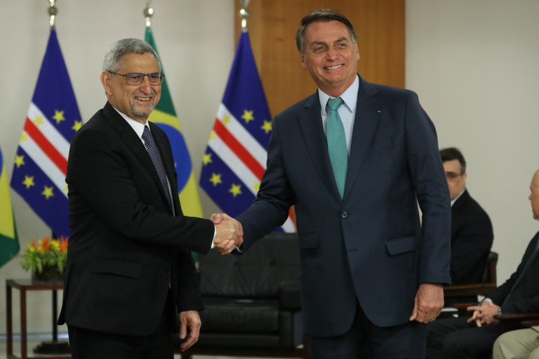 Presidente Jair Bolsonaro recebe no Brasil o presidente de Cabo Verde