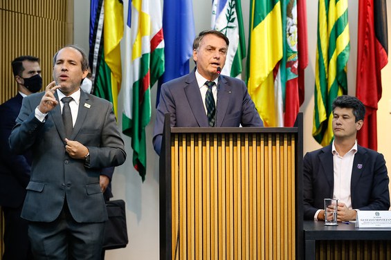 Palavras do Presidente da República, Jair Bolsonaro.  Foto: Alan Santos/PR
