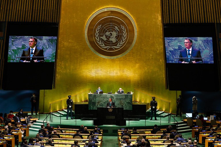 Discurso do Presidente da República, Jair Bolsonaro, na abertura da 76° Assembleia-Geral da ONU