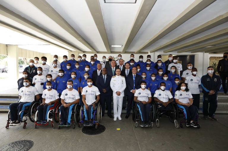 Presidente Jair bolsonaro homenageou atletas militares medalhistas nos Jogos Olímpicos de Tóquio