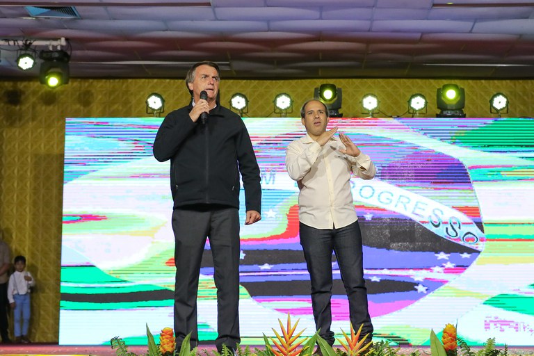 Em Manaus, Presidente Jair Bolsonaro participa de evento da Assembleia de Deus