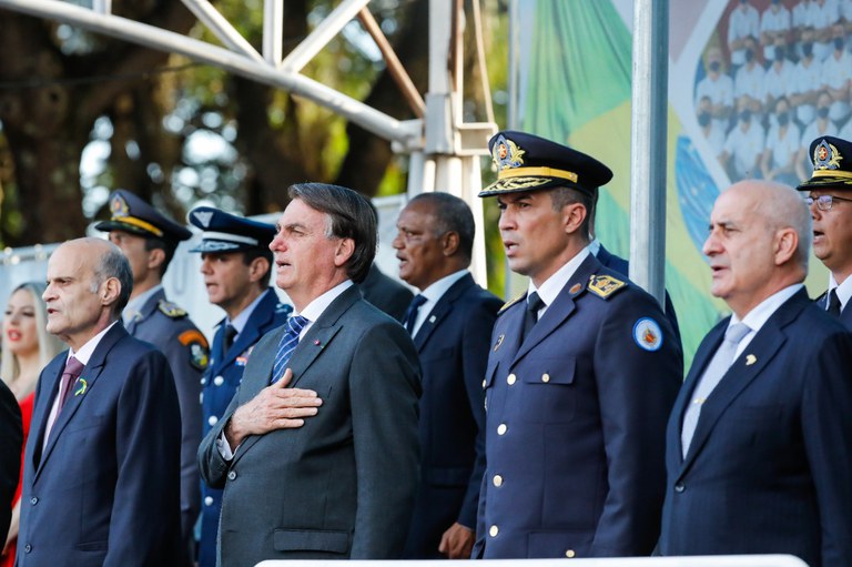 Presidente Jair Bolsonaro participa de cerimônia de formatura militar da PMDF