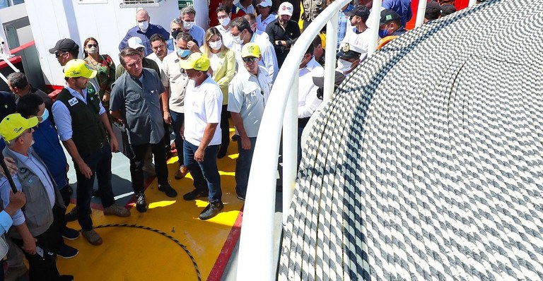 Presidente Jair Bolsonaro participa do lançamento de internet de alta velocidade para populações da Região Amazônica