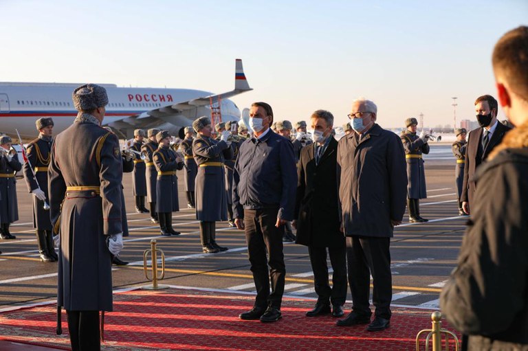 Presidente Jair Bolsonaro já está em Moscou para visita oficial à Rússia