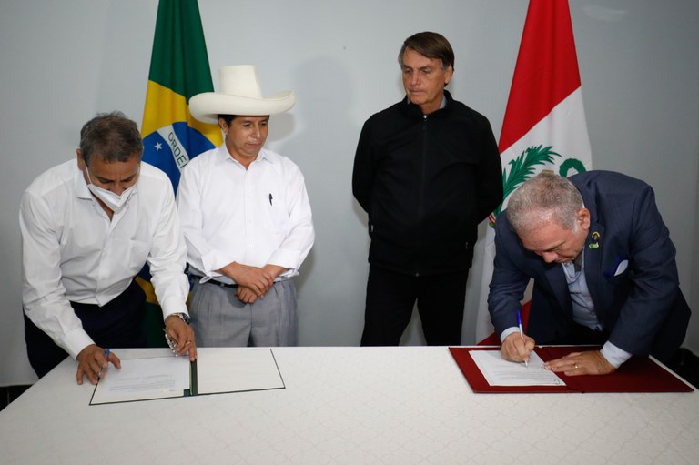 Presidente Jair Bolsonaro recebe Presidente do Peru em Rondônia