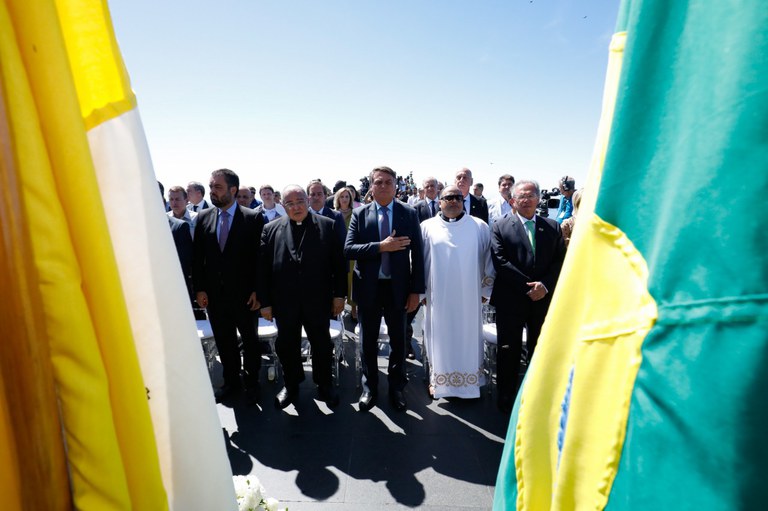 Presidente Jair Bolsonaro participa de cerimônia para ordenamento público do Parque da Tijuca