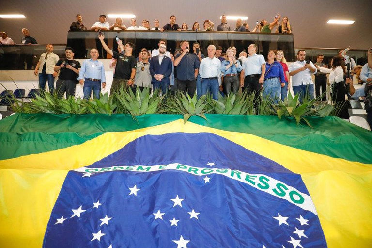 Presidente Jair Bolsonaro visita exposição agropecuária e industrial em Londrina (PR)