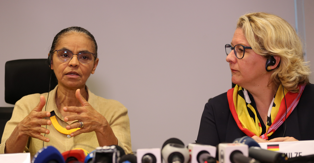 Marina Silva e ministra alemã Svenja Schulze