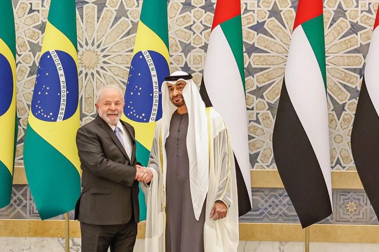 Presidente Lula e Xeique Mohammed bin Zayed Al Nahyan