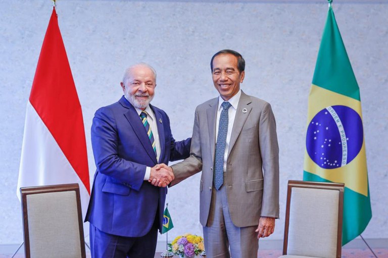 Presidente Lula e presidente da Indonésia, Joko Widodo