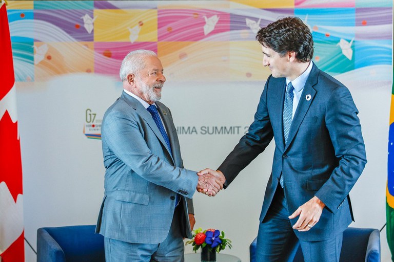 Lula talks about trade and the fight against climate change during a meeting with Justin Trudeau — Planalto