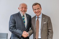 Presidente Lula e primeiro-ministro sueco conversam sobre parceria entre Embraer e SAAB