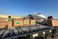 Kits humanitários enviados pelo Brasil chegam ao Egito para serem entregues em Gaza