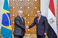 Lula e presidente do Egito pedem cessar-fogo imediato em Gaza e ampliam parcerias