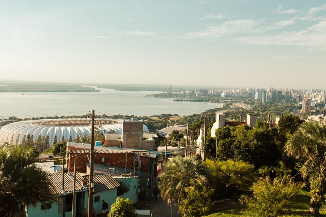 Imagem aérea de Porto Alegre