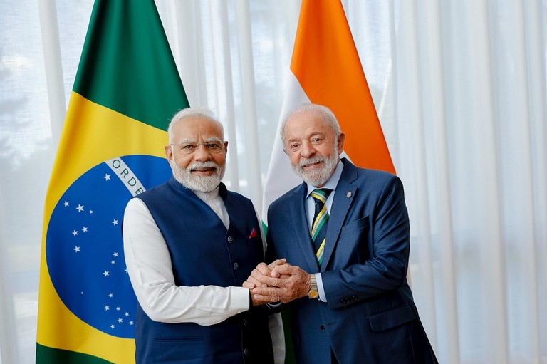 Presidente Lula e o Primeiro Ministro da Índia, Narendra Modi