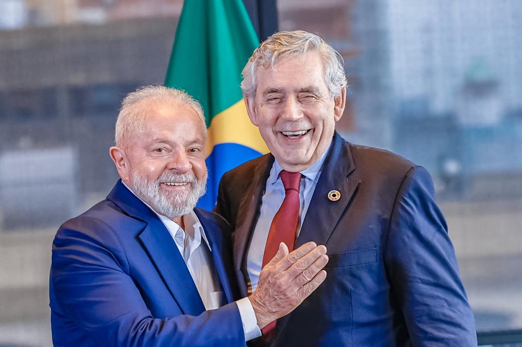 Presidente Lula encontra com o ex-primeiro-ministro do Reino Unido, Gordon Brown, durante missão oficial em Nova York  (EUA)