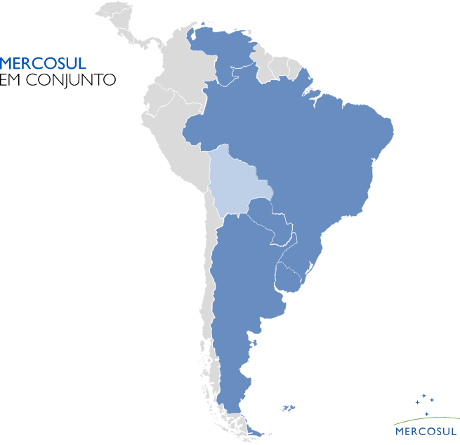 Imagem de Apoio - Países do Mercosul